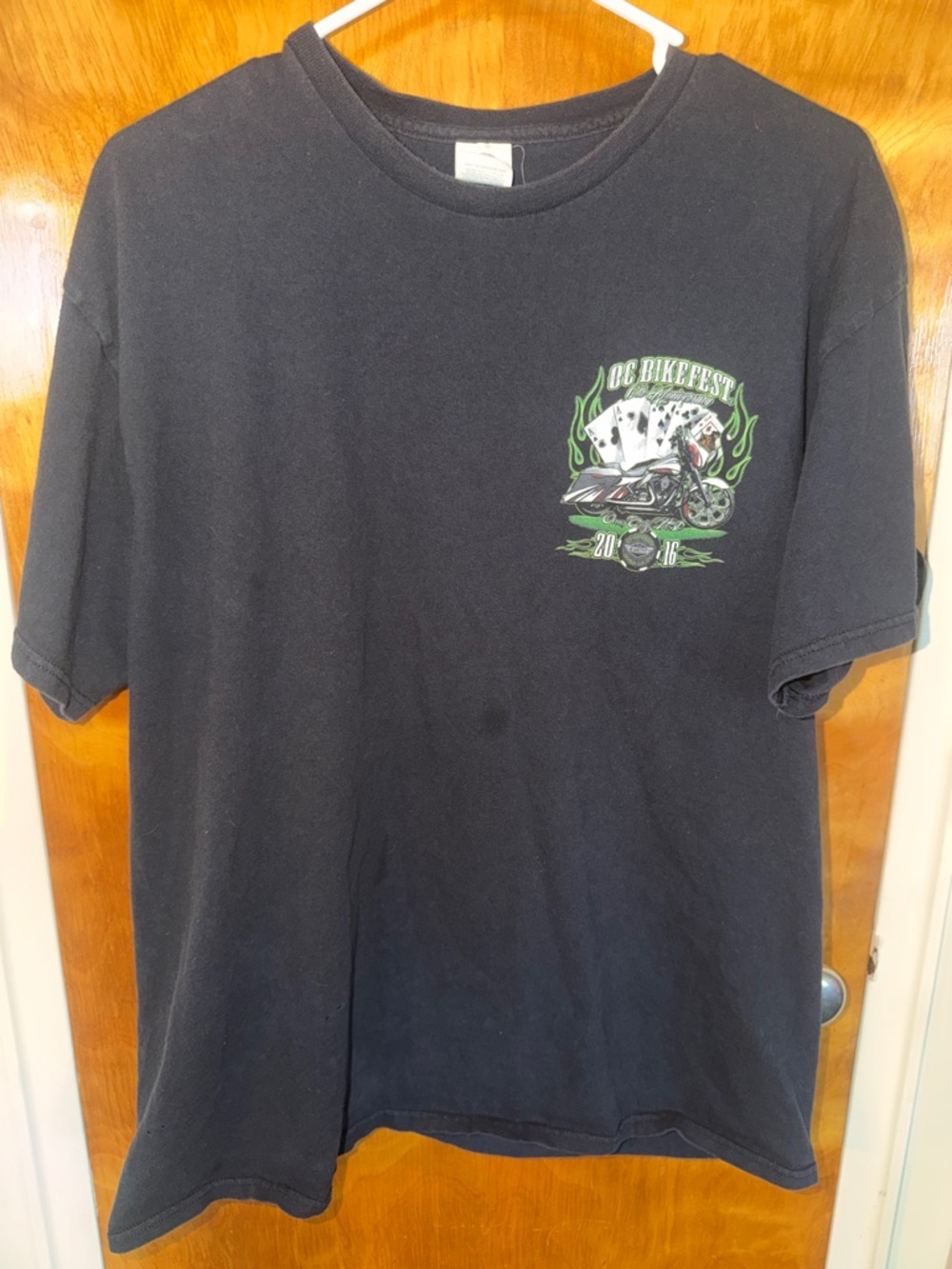 OC Bike Fest 2016 T-Shirt with Green Accent